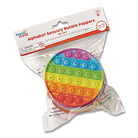 hand2mind Alphabet Sensory Bubble Poppers, Pre-K to K, 6 Pieces (95429)