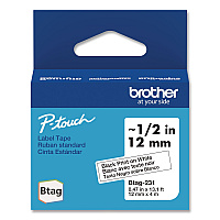 Brother Genuine P-Touch BTAG Label Tapes, 0.47