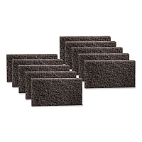 3M Doodlebug Hi-Pro Utility Pad, 4.63 x 10, Black, 10/Box (8550PK)