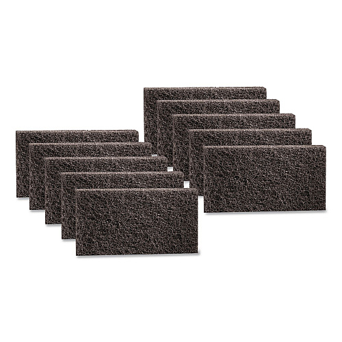 3M Doodlebug Hi-Pro Utility Pad, 4.63 x 10, Black, 10/Box (8550PK)