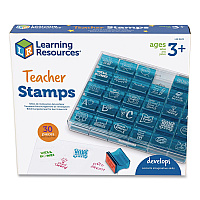 Learning Resources Teacher Stamps, Assorted Messages, 1.5