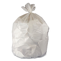 Heritage Linear Low-Density Can Liners, 45 gal, 3 mil, 40" x 48", Clear, 75/Carton (B8048ZC)
