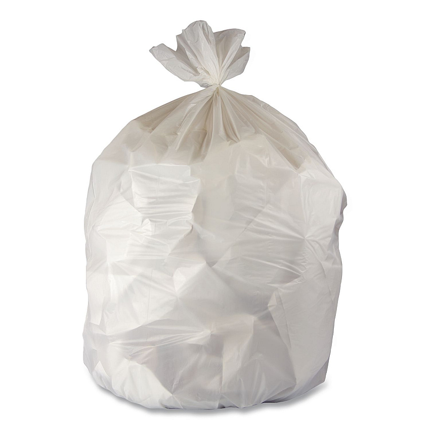 Heritage Linear Low-Density Can Liners, 45 gal, 3 mil, 40" x 48", Clear, 75/Carton (B8048ZC)