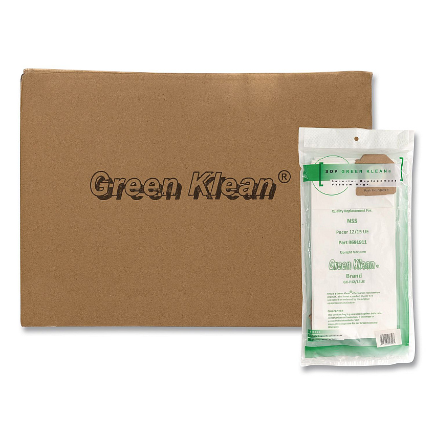 Green Klean GK-P12/15UE Replacement Bag, 10 Bags/Pack, 10 Packs/Carton (GKP1215UE)