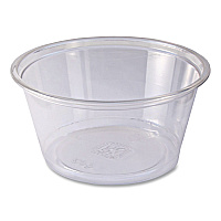 Pactiv Recycleware Deli Containers, 5 oz, 3.6 x 2.6 x 1.8, Clear, Plastic, 1,000/Carton (9501008)