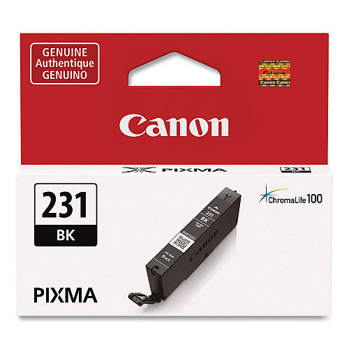 Canon 6674C001 (CLI-231) Ink, 600 Page-Yield, Black