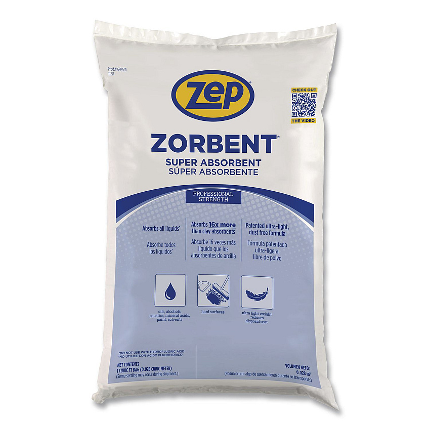 Zep Commercial Zorbent, 6 gal, 7 lbs Bag (699501)