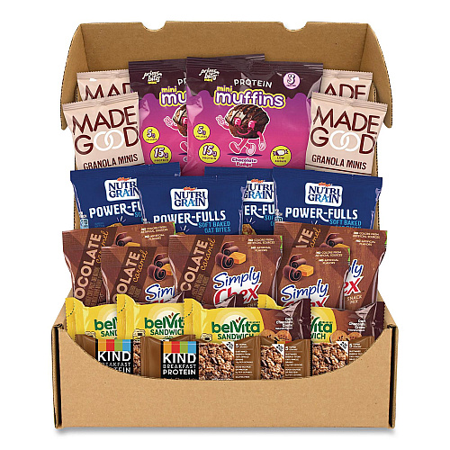 Snack Box Pros Chocolate for Breakfast Snack Box, Chocolate, 23 Assorted Snacks/Box (70000192)