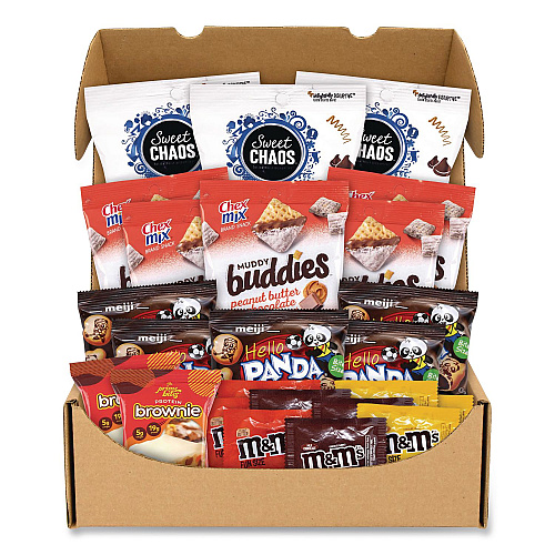 Snack Box Pros Peanut Butter and Chocolate Dessert Box, Peanut Butter Chocolate, 24 Assorted Snacks/Box (70000193)
