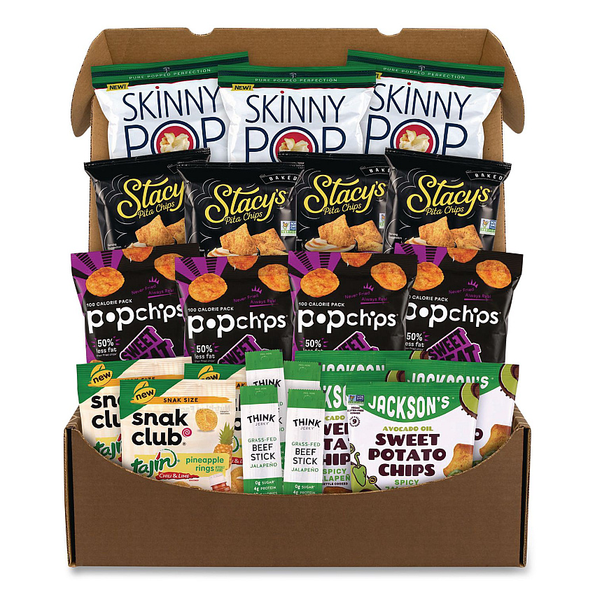 Snack Box Pros Sweet and Spicy Snack Box, 22 Assorted Snacks/Box (70000194)