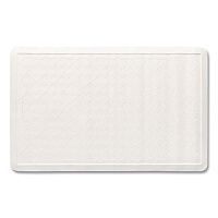 Rubbermaid Commercial Safti-Grip Bath Mats, White Textured Surface, Suction-Cup Backing, 14