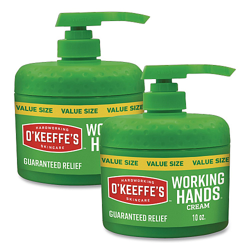 O'Keeffe's Working Hands Hand Cream, 10 oz Pump Bottle, 2/Carton (116639)