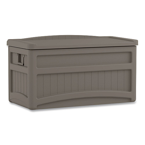 Suncast Medium Deck Box, 73 gal, 46" x 23.75" x 25.5", Stoney (DB7500ST)