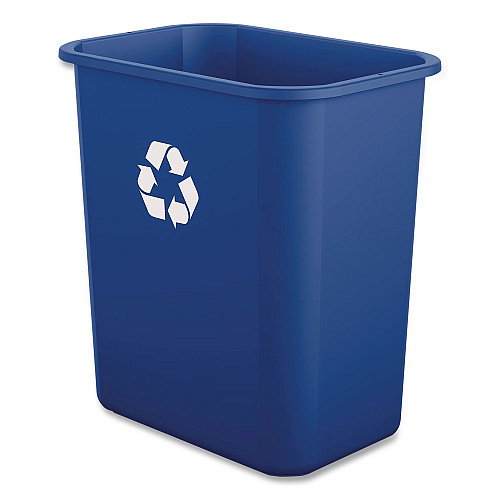 Boardwalk Recycling Container, 7 gal, Polypropylene, Blue (28QTRECYCLEB)