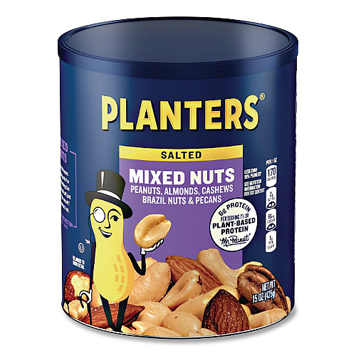 Planters Mixed Nuts, 15 oz Can (01670)