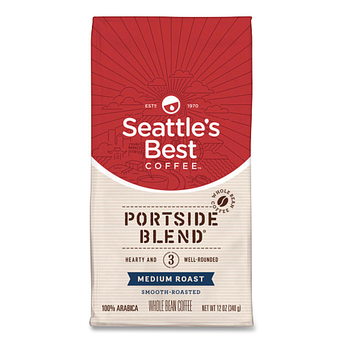 Seattle's Best Level 3 Whole Bean Coffee, 12 oz Pack, 6/Carton (11008570EA)