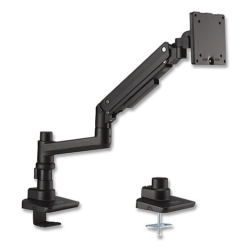 AbilityOne 7110017256060, SKILCRAFT Gas-Spring Ergonomic Monitor Arm, For 49" Monitors, 360 deg Rotation/90 deg Tilt, BK,Supports 44 lbs