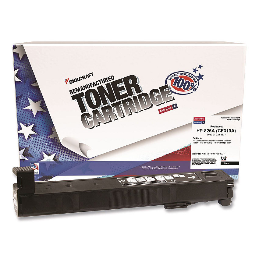 AbilityOne 7510017261337 Remanufactured CF310A (826A) Toner, 29,000 Page-Yield, Black