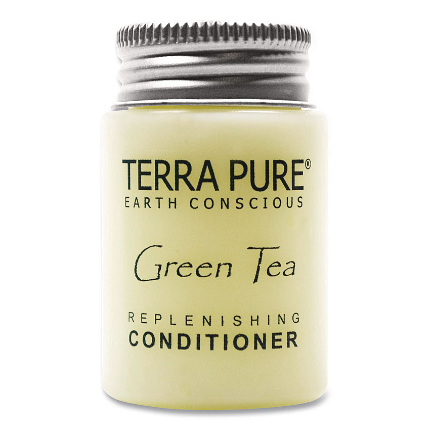 Diversified Hospitality Solutions Terra Pure Conditioner Jam Jar, Green Tea Lemongrass, 1 oz Jar, 300/Carton (007477)