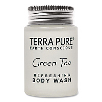 Diversified Hospitality Solutions Terra Pure Body Wash Jam Jar, Green Tea Lemongrass, 1 oz Jar, 300/Carton (007491)