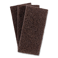 3M Doodlebug Utility Pad, 4.62 x 10, Brown, 10/Carton (08004B)