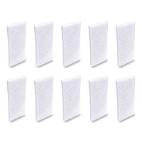Boardwalk Fine Grade Utility Pad, 4.62 x 10, White, 10/Carton (401B)