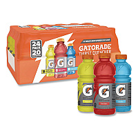 Gatorade Rainbow Variety Pack, Cool Blue/Fruit Punch/Lemon Lime, 20 oz Bottle, 24/Carton (22002675)