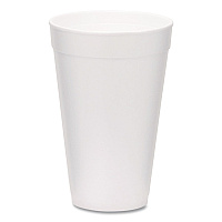 WinCup Foam Drink Cups, 16 oz, White, 500/Carton (221974)