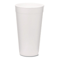 WinCup Foam Drink Cups, 20 oz, White, 500/Carton (221976)