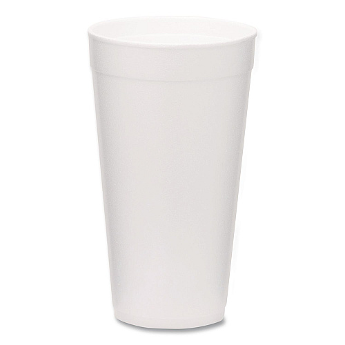 WinCup Foam Drink Cups, 20 oz, White, 500/Carton (221976)