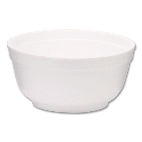 WinCup Foam Bowls, Squat Style, 8 oz, White, 1,000/Carton (221990)