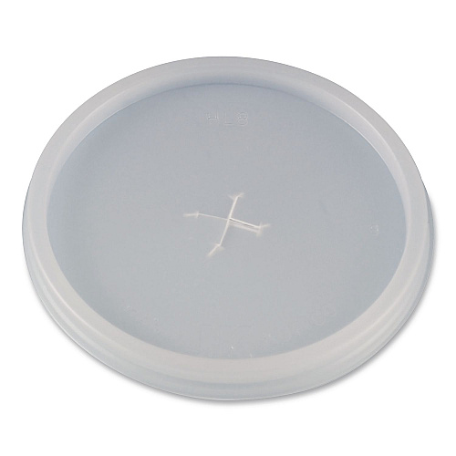 WinCup Plastic Lids for Foam Cups and Bowls, Slotted, Fits 8 oz to 10 oz Hot Cup, Translucent, 1,000/Carton (222077)