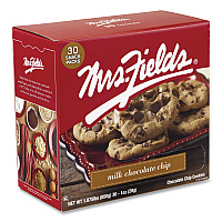 Mrs. Fields Milk Chocolate Chip Cookies, 1 oz, Indidually Wrapped Pack, 30/Carton (21200009)
