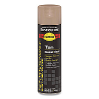 Rust-Oleum Hard Hat High Performance V2100 System Rust Preventive Enamel Spray Paint, Gloss Tan, 15 oz Aerosol Can, 6/Carton (V2171838)