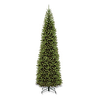 National Tree Company Kingswood Fir Pencil Tree, 46" x 46" x 144", Green Tree, Green Tree Stand (KW7500120)
