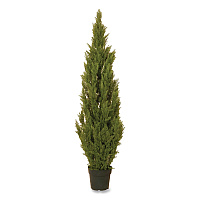National Tree Company Artificial Arborvitae, 13" x 13" x 60", Green Tree, Green Pot (LMC4700601)