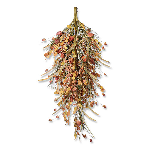 National Tree Company Fall Teardrop Decoration, 16" x 30" x 2", Orange (RAHVT170375N)