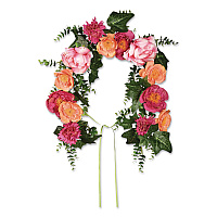 National Tree Company Spring Flowers Mailbox Swag, 36" Long, Pink (RAS20004MB1)