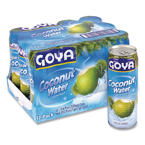 Goya Coconut Water, Coconut, 17 oz Bottle, 12/Carton (22002657)