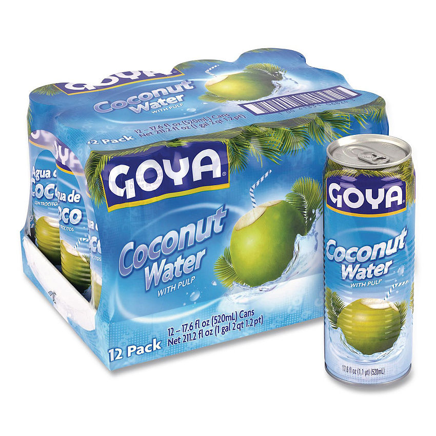 Goya Coconut Water, Coconut, 17 oz Bottle, 12/Carton (22002657)
