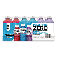 Powerade Zero Sports Drink, Assorted Flavors, 20 oz, 24/Carton (22002679)