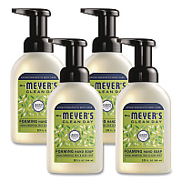 Mrs. Meyer's Clean Day Foaming Hand Soap, Lemon, 10 oz, 4/Carton (383417)