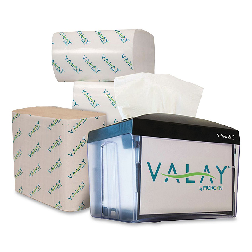 Morcon Paper Valay Table Top Napkin Dispenser, 6 x 6.5 x 8, Black (NT222)