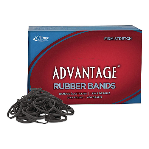 Alliance Multi-Purpose Rubber Band, Size 30, 0.04" Gauge, Black, 1 lb Box, 1,150 Bands/Box (57305)