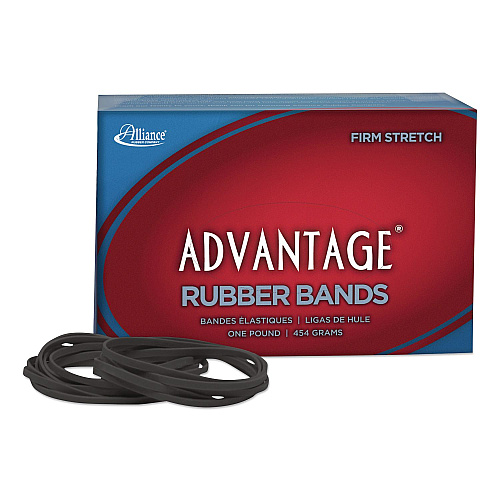 Alliance Advantage Classic Black Rubber Bands, Size 33, 0.04" Gauge, 1 lb Box, 600/Box (57335)