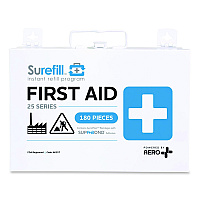 SUREFILL 25 Series All Purpose First Aid Kit, 180 Pieces, Metal Case (AK25T)