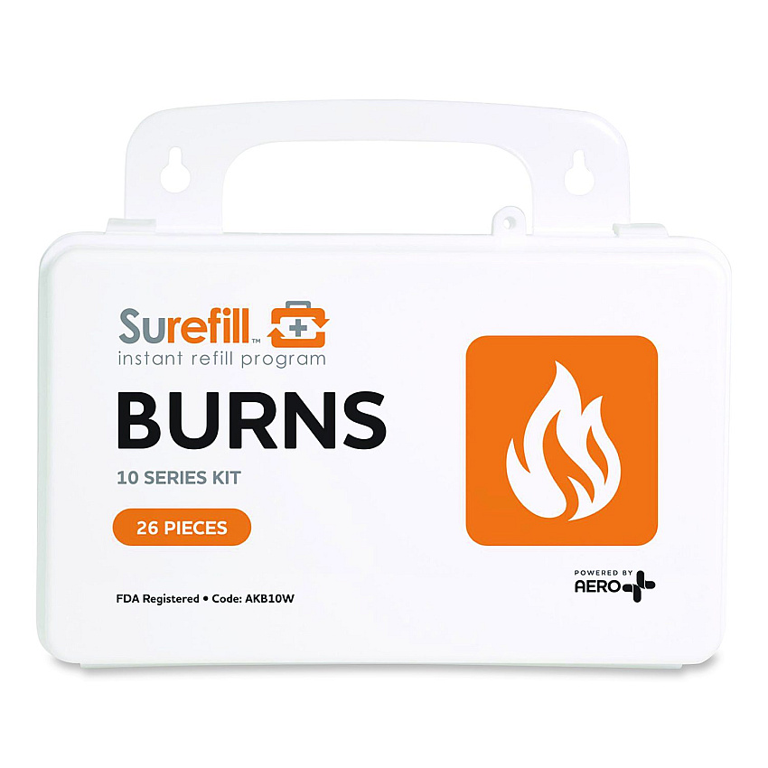 SUREFILL 10 Series Burn Kit, 26 Pieces, Plastic Case (AKB10W)