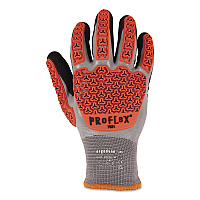ergodyne ProFlex 7521 Thermal Coated Impact-Resistant Gloves: EN 388: 2131X, 11" Long, Large (9), Gray, Pair (17644)