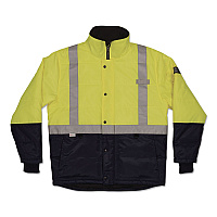 ergodyne N-Ferno 6478 Class 2 Hi-Vis Freezer Jacket, X-Small, Lime (41271)
