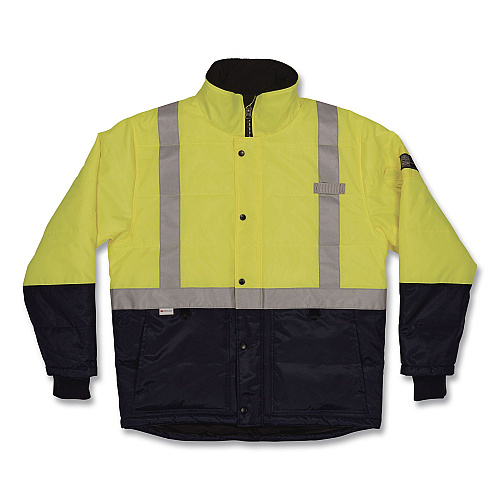 ergodyne N-Ferno 6478 Class 2 Hi-Vis Freezer Jacket, Large, Lime (41274)